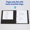 Avery Mini 3 Ring Binders, Holds 5.5" x 8.5" Paper, 1" Round Rings, 175-Sheet Capacity, 1.4 Inch Wide Spine, Label Holder, Black Binders (2-Pack of 13456)